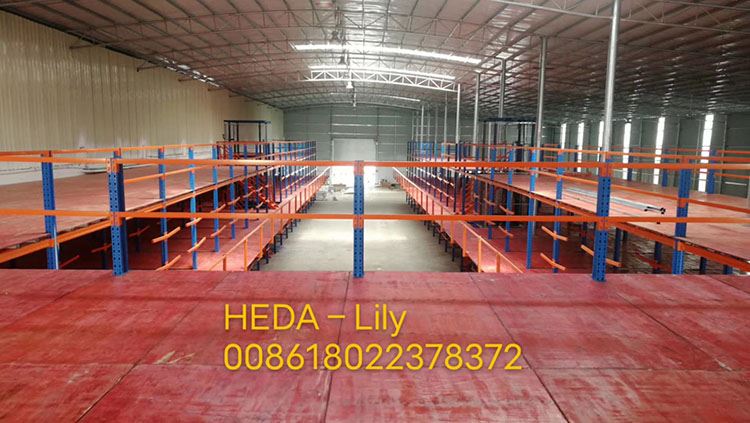 Mezzanine shelf